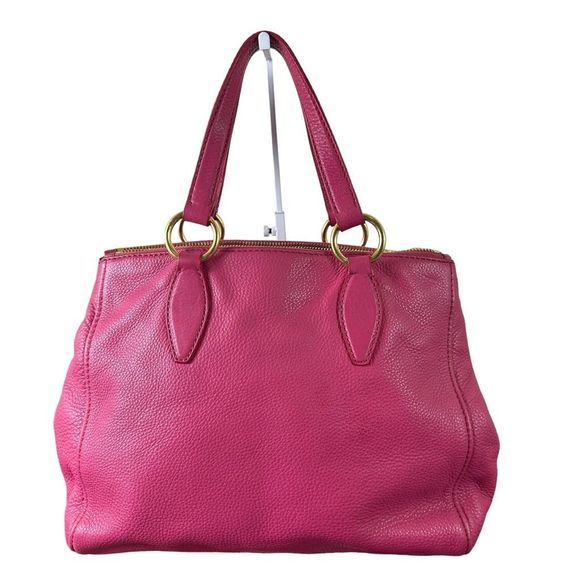 Miu Miu Pink Leather Handbag W/ Certificate of Authenticity - Picture 2 of 16